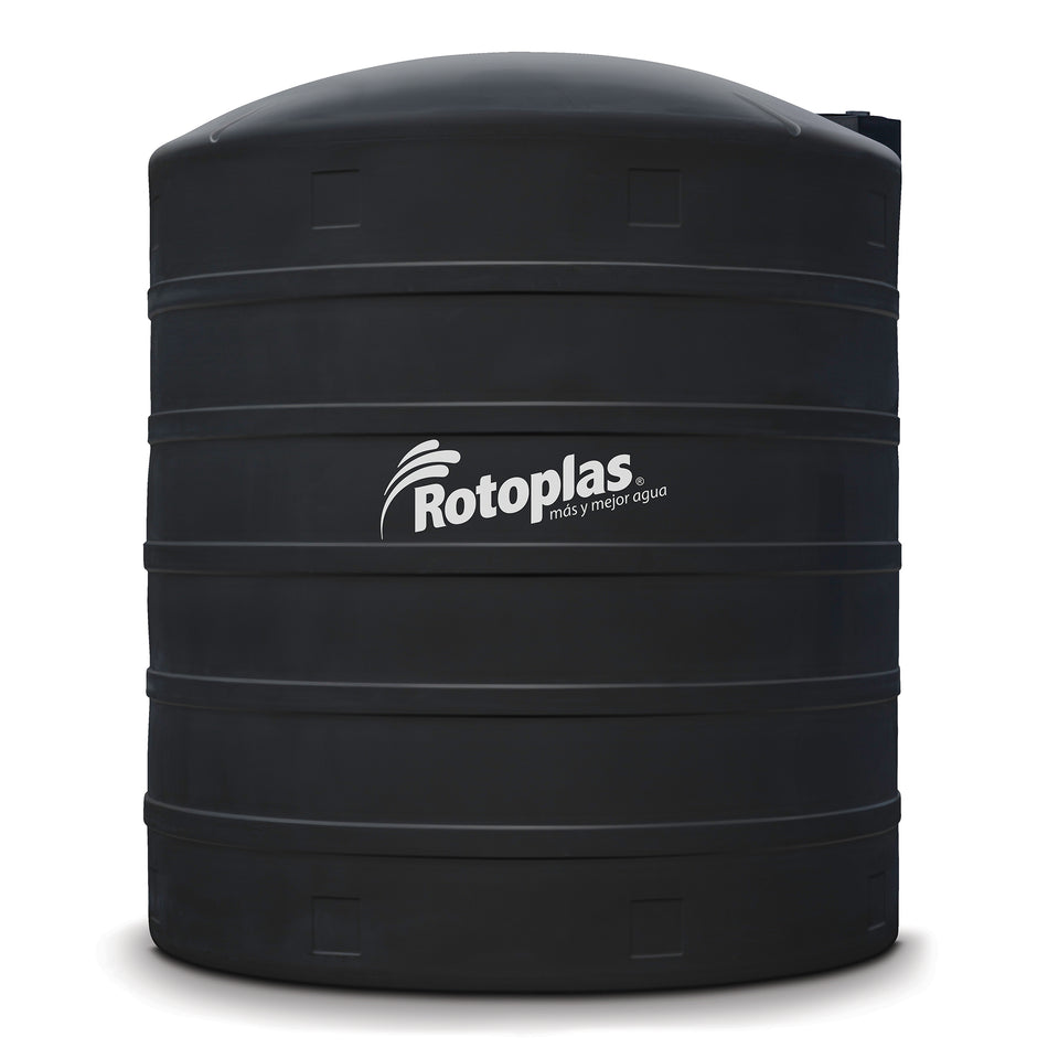 Tanque De Almacenamiento Negro Reforzado 40% 10000L Rotoplas