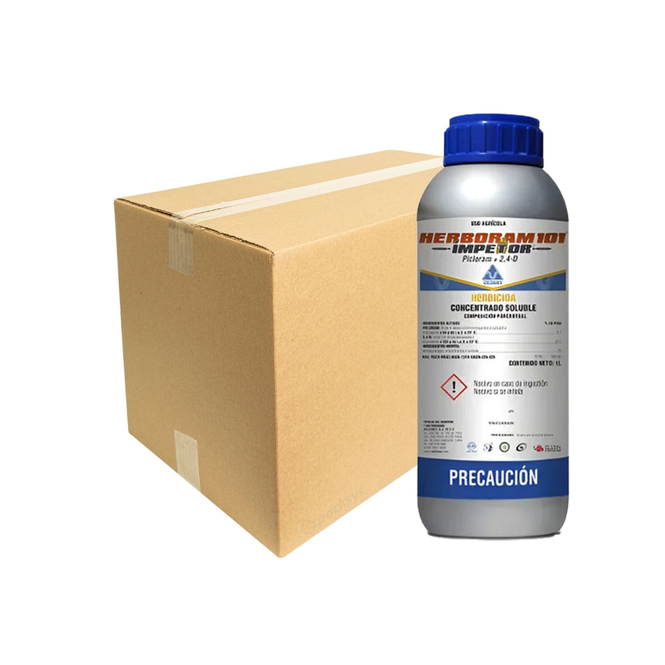 Caja Herbicida Herboram Impetor 1 L  Velsimex 12 pzas