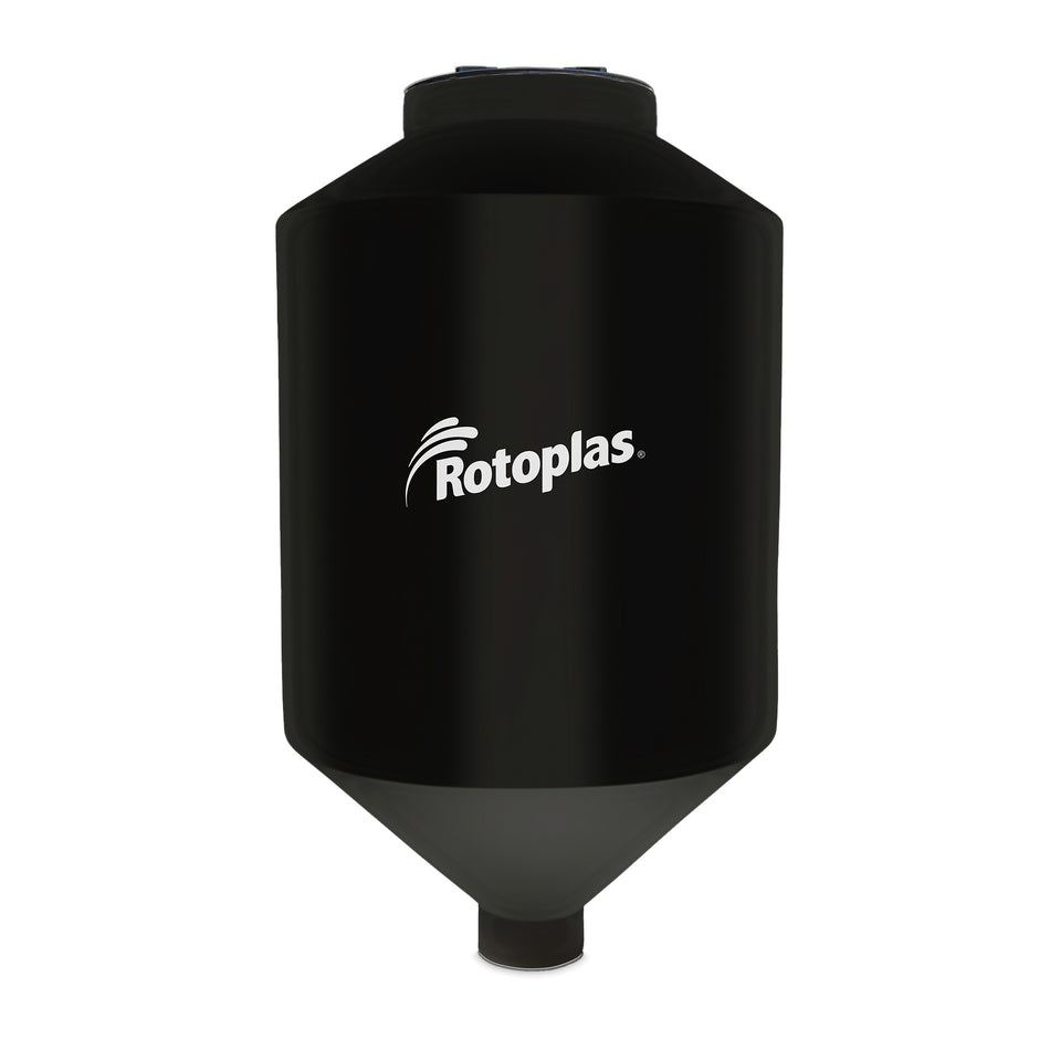 Tolva Polietileno Negro 45 º Refuerzo 1300L Rotoplas