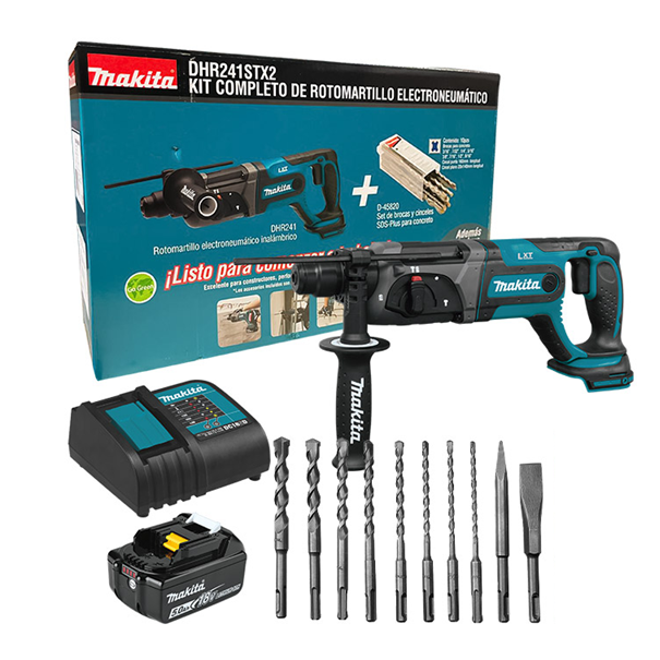 Rotomartillo Inalámbrico SDS Plus 13/16" DHR241STX2 Makita