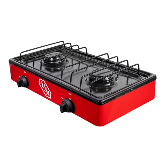 Parrilla A Gas 2 Quemadores Caper Roja 604973 IUSA