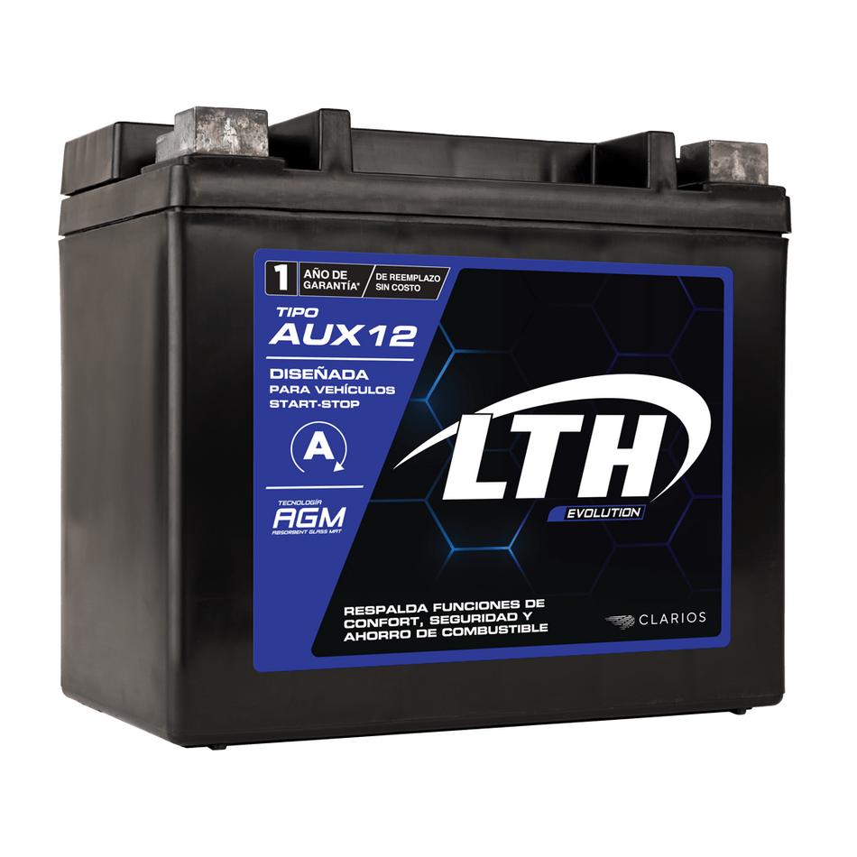 Batería Auxiliar 12v 180 Amp AUX12 Agm LTH