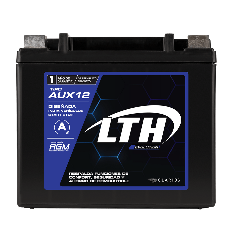Batería Auxiliar 12v 180 Amp AUX12 Agm LTH