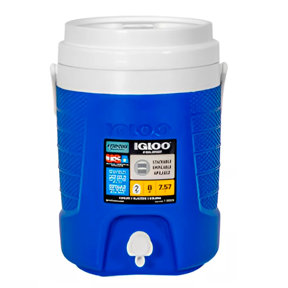 Termo 2 Galones Igloo Azul Tapa Roscable 7.5 Lts