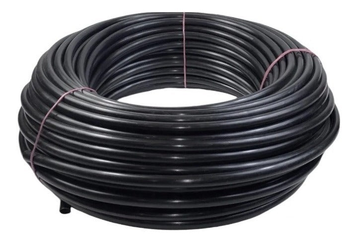 Poliducto Negro Reforzado Riego Agricola 3/4 Rollo 100 Mts