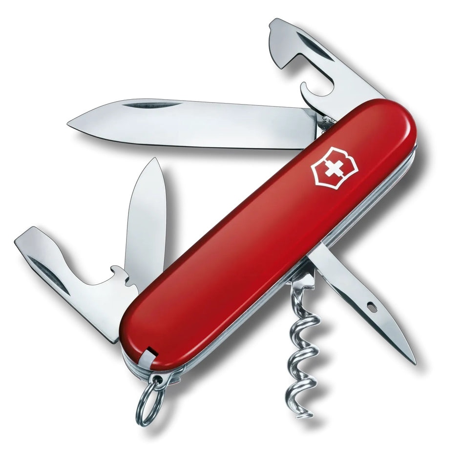 Navaja Spartan Rojo Victorinox Kit Funda Y Cordón