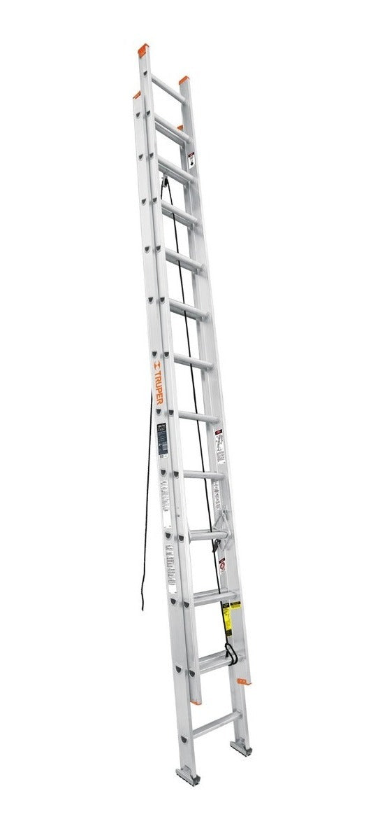 Escalera De Extensión 24 Peldaños Tipo Iii Truper 16028