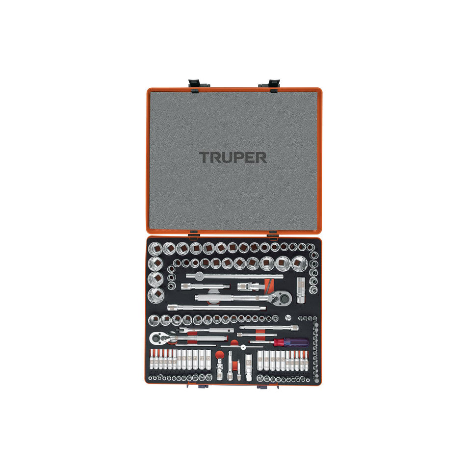 Juego 135 Herramientas 1/4″, 3/8″ y 1/2″ Std 13975 Truper