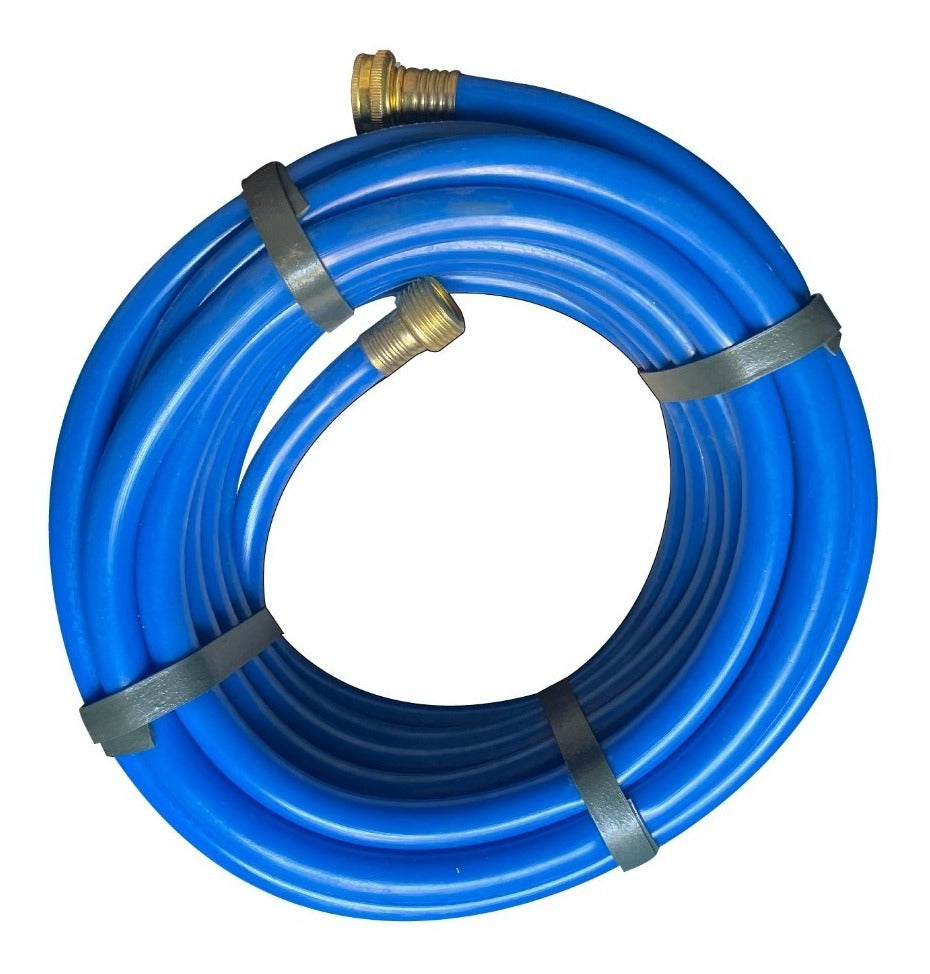 Manguera Para Jardin Sili-flex 1/2 Azul Con Conexiones