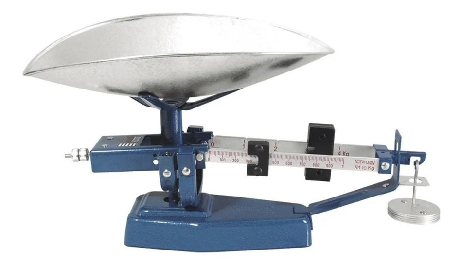Báscula Comercial Analógica Nuevo Leon F-5 10kg Azul Martillado