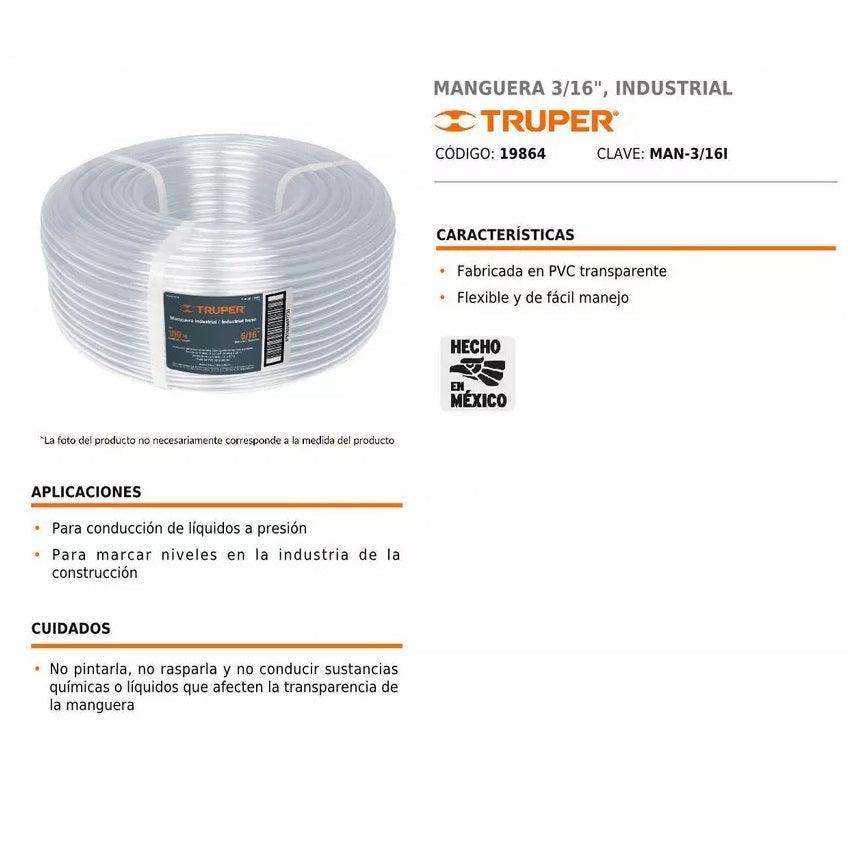 Manguera 3/16'' Industrial Truper 19864