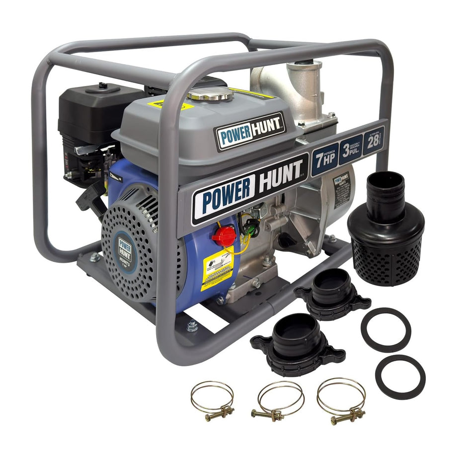 Motobomba A Gasolina 3" 7 HP 4 Tiempos Hunt3 Power Hunt