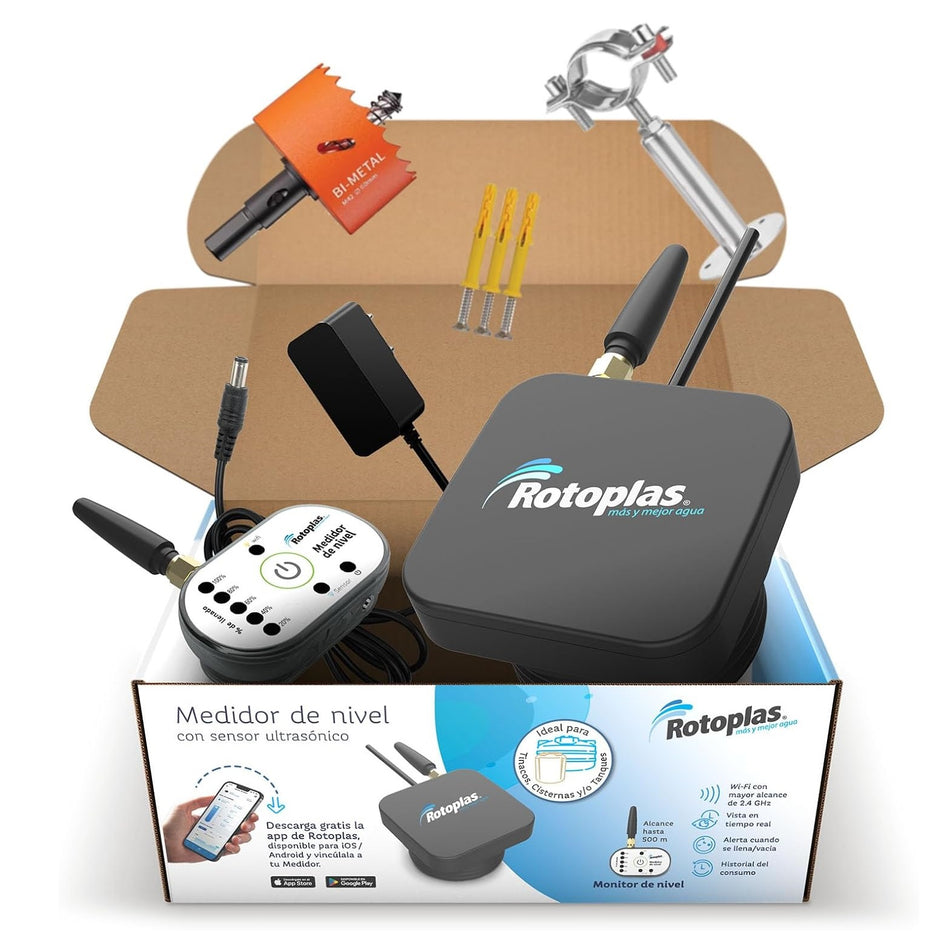 Medidor Sensor Nivel de Agua Ultrasónico 312379 Rotoplas