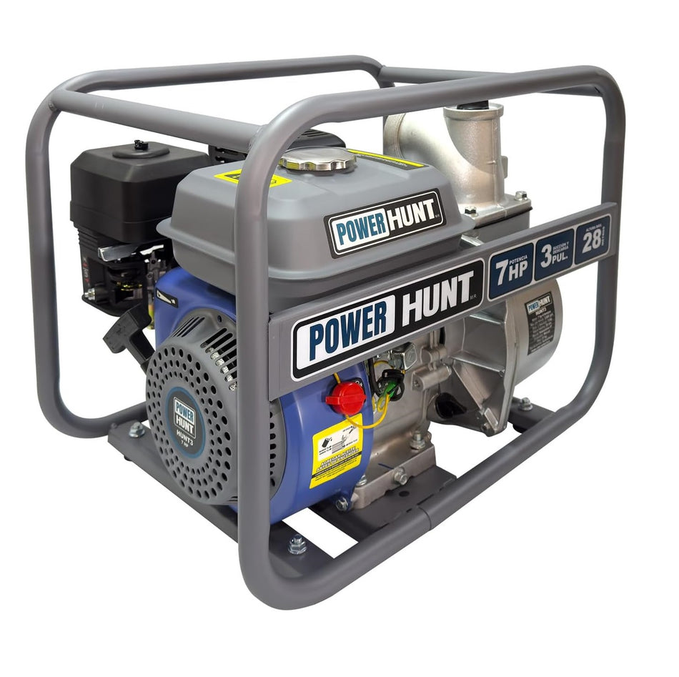 Motobomba A Gasolina 3" 7 HP 4 Tiempos Hunt3 Power Hunt