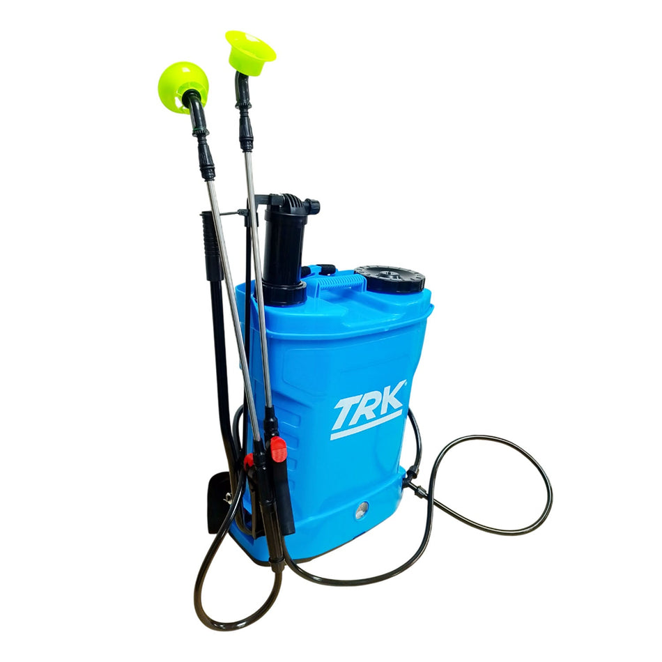 Aspersor Fumigador Eléctrico De Mochila Azul 20 Ltrs TRK