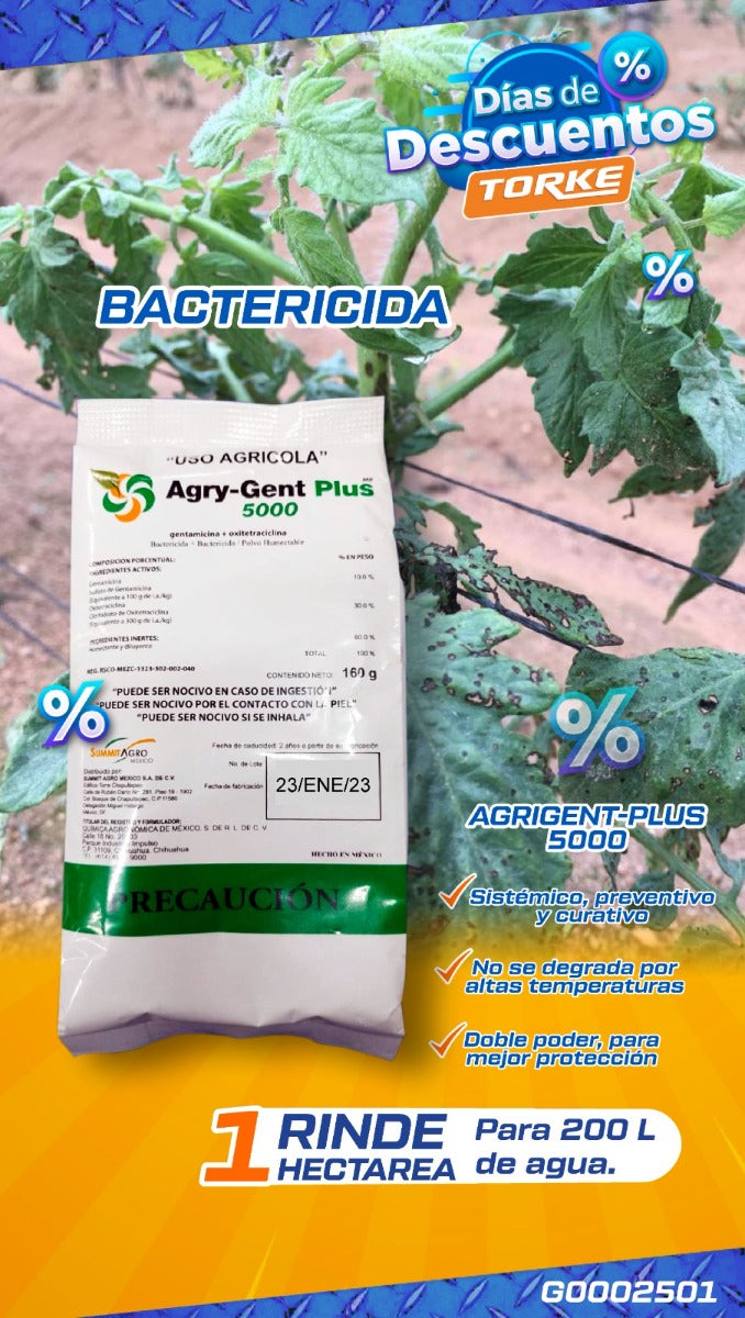 Agry-gent Plus 5000 Gentamicina + Oxitetraciclina 160gr