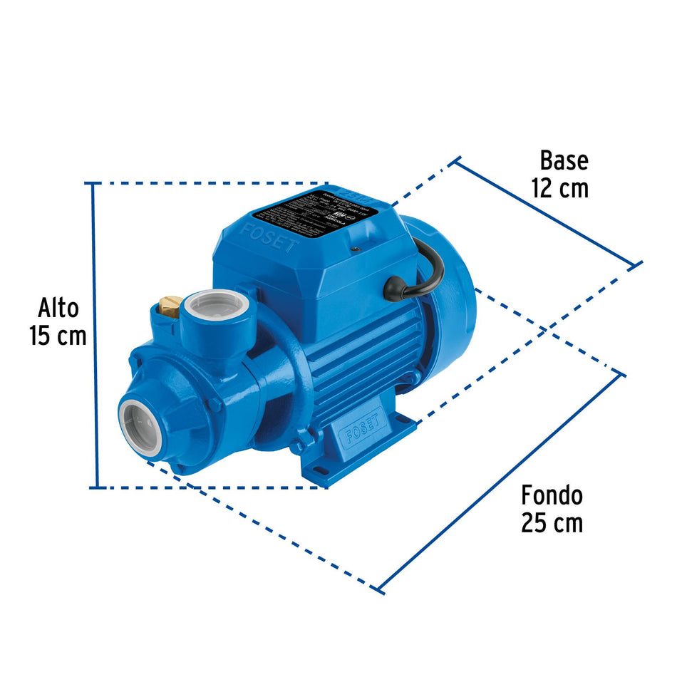 Bomba Electrica Periferica Para Agua 1/2 HP 49877 Foset