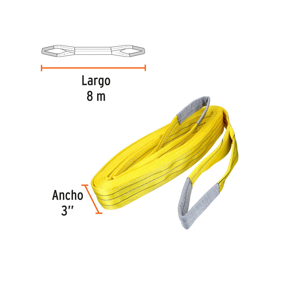 Eslinga Ojo A Ojo De 3 X 8 M Truper 17874