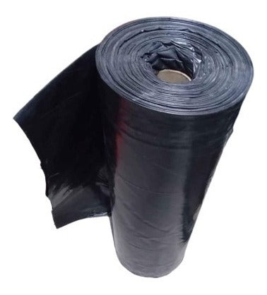 Hule Negro 3mx20m Calibre 600 Para Construcción Compacto