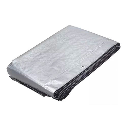 Lona Gruesa Reforzada Gris 5 X 6 Metros 15366 Truper