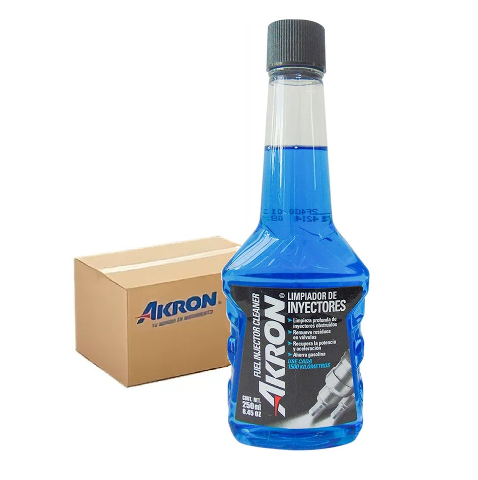 Aditivo Limpiador de Inyectores Akron de 250ml Caja 24 Pz