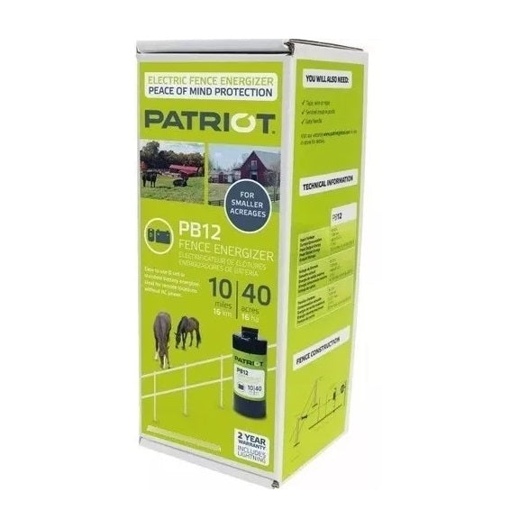 Cerco Eléctrico Portátil De 2km Patriot Pb12