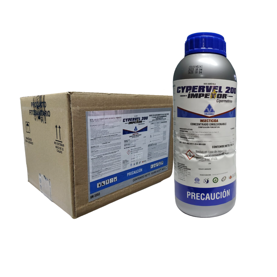 Cypervel 200 Impetor Insecticida Chinches y Gusanos 12 L