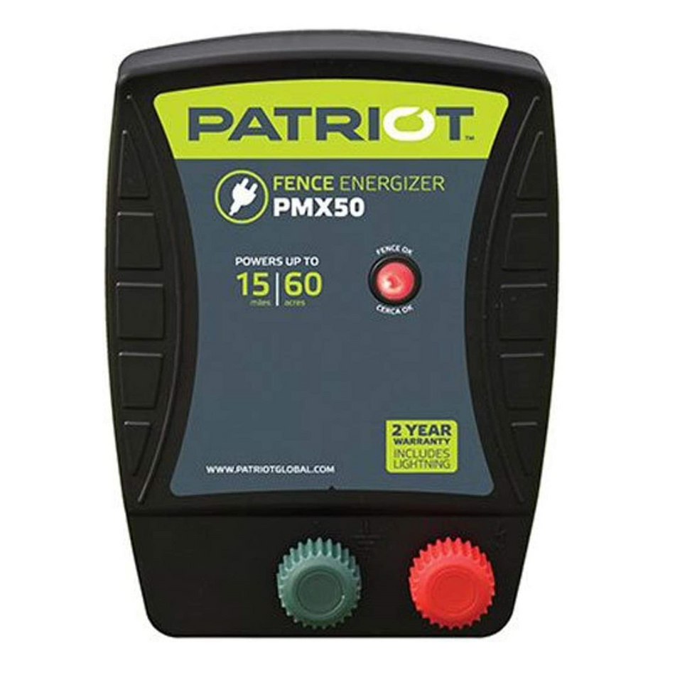 Energizador Para Cerca Patriot PMX50 de 110 Volts para 15 Millas (24 Km)