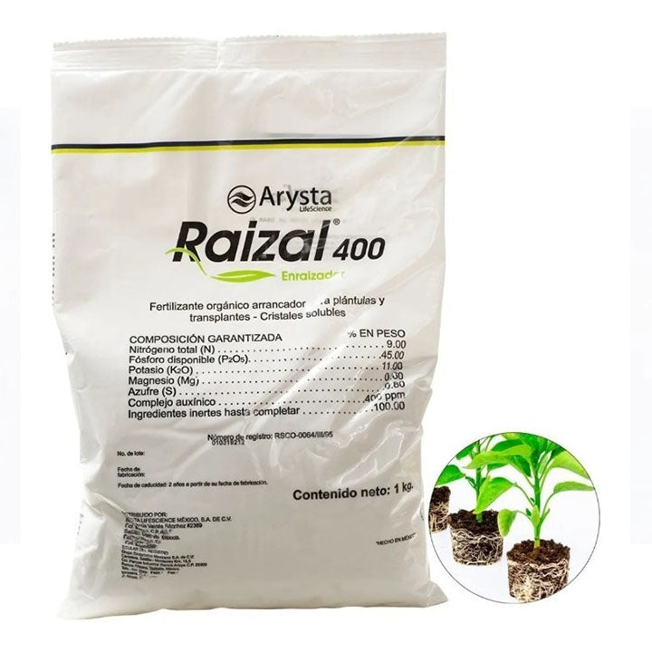 Enraizador De Plantas Huertos Césped Árboles Raizal 400 1kg