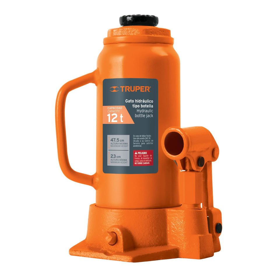 Gato Hidráulico De Botella 12 Ton Truper 14818