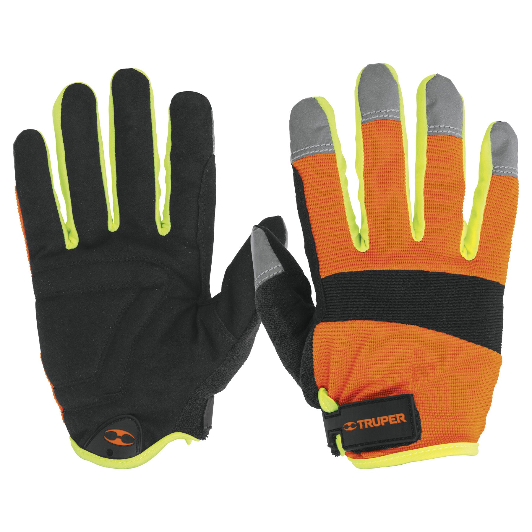 Guantes Para Mecánico Alta Visibilidad Truper 10849