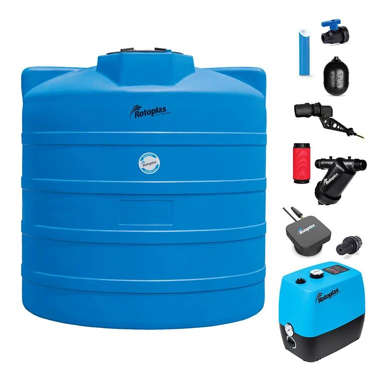 Cisterna con Bomba Inteligente 1.2 HP 10,000 litros