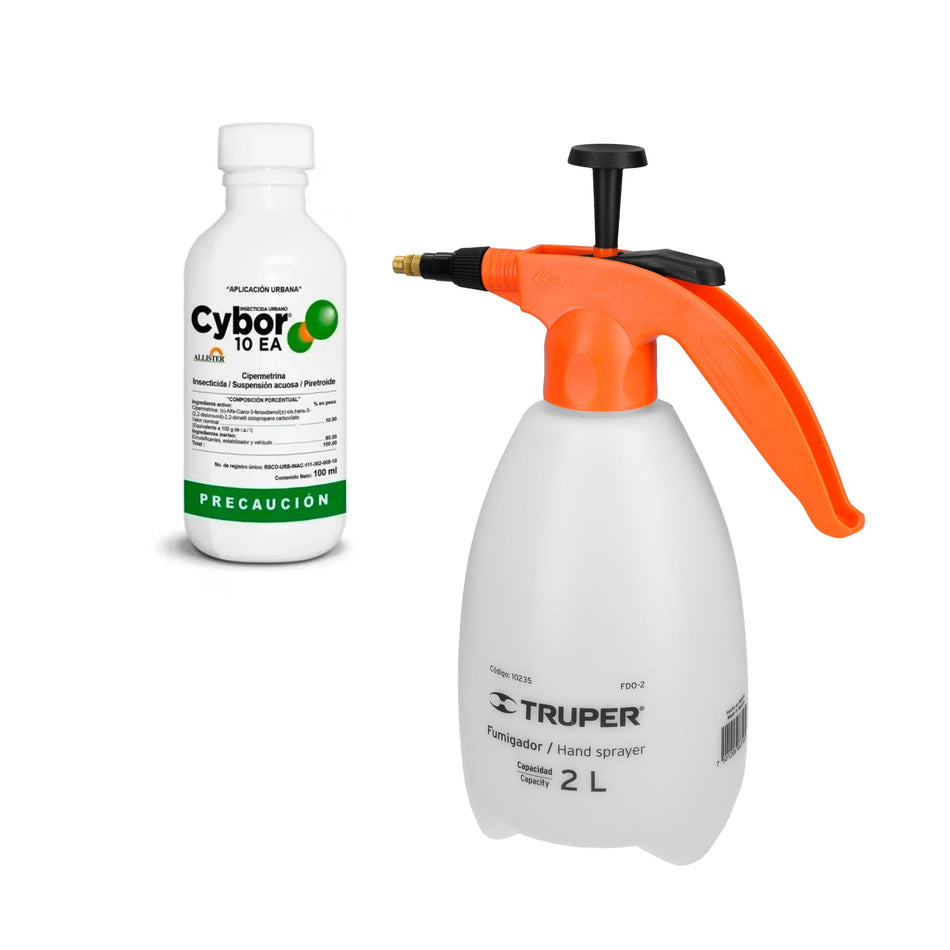 Insecticida Cybor Elimina Plagas Insectos con Fumigador