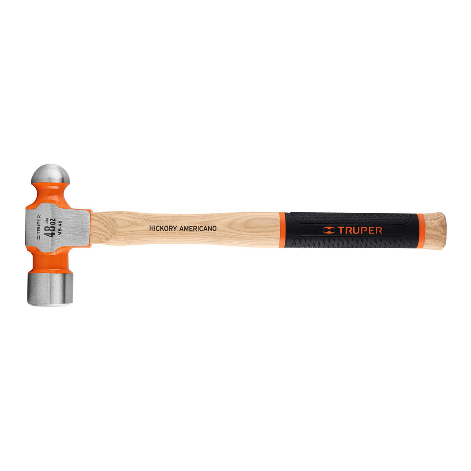 Martillo Pulido De Bola 48 Oz Mango Hickory Grip 16906 Truper
