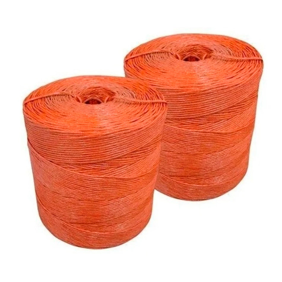 Rafia Forrajero Hilo Para Pacas Cal. 4 Naranja 2 Pzas 17kg