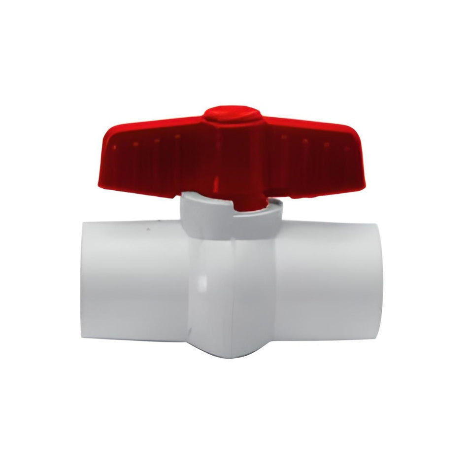Valvula Esfera Pvc 1 1/4 Para Cementar Metalflu 17363