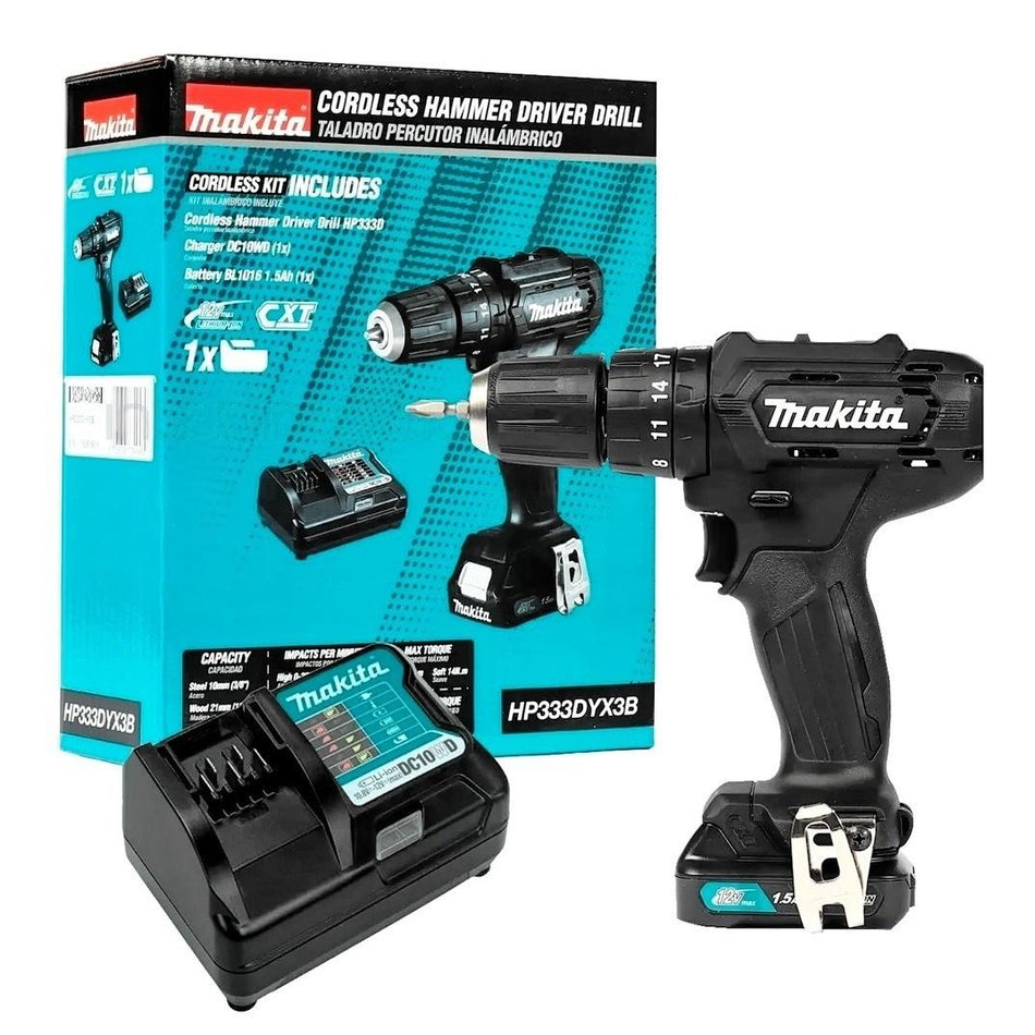 Taladro Rotomartillo Makita C/bateria Y Cargador Hp333dyx3b