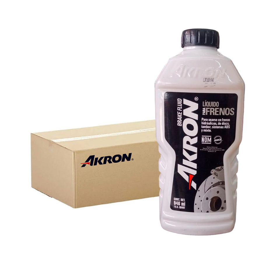 Liquido para Frenos Akron 946 ml Caja 12 Piezas