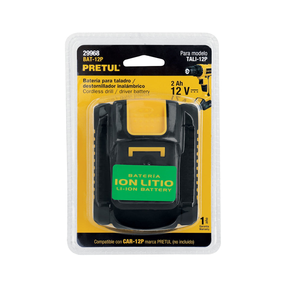 Batería Ion Litio 12V 2 Ah 29968 Pretul