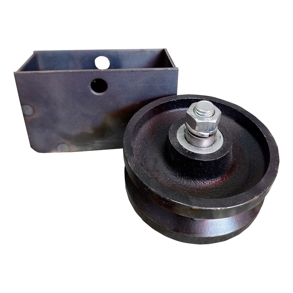 Rueda Guía Para Portón 4″ Con Caja Fierro