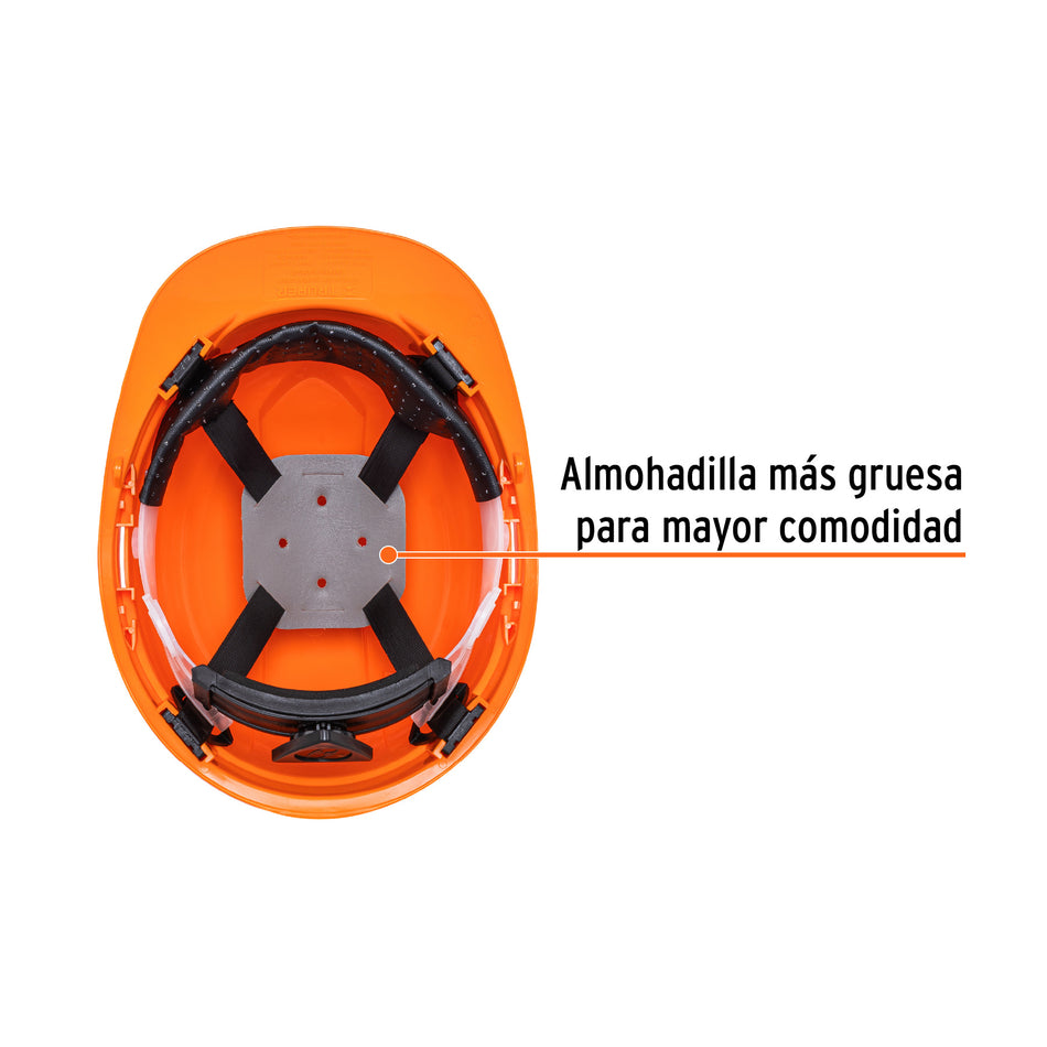 Casco de seguridad Color Naranja 14292 Truper
