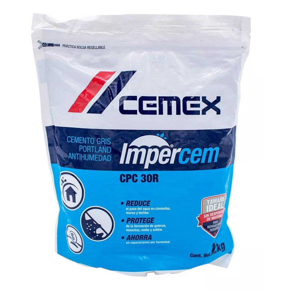 Cemento Impercem Bolsa Original 2kg Cemex