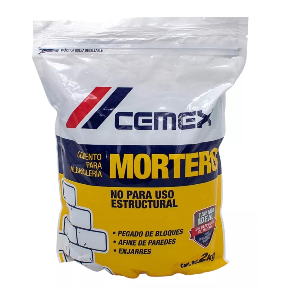 Cemento Mortero Pegado Block Tabique 2kg Cemex