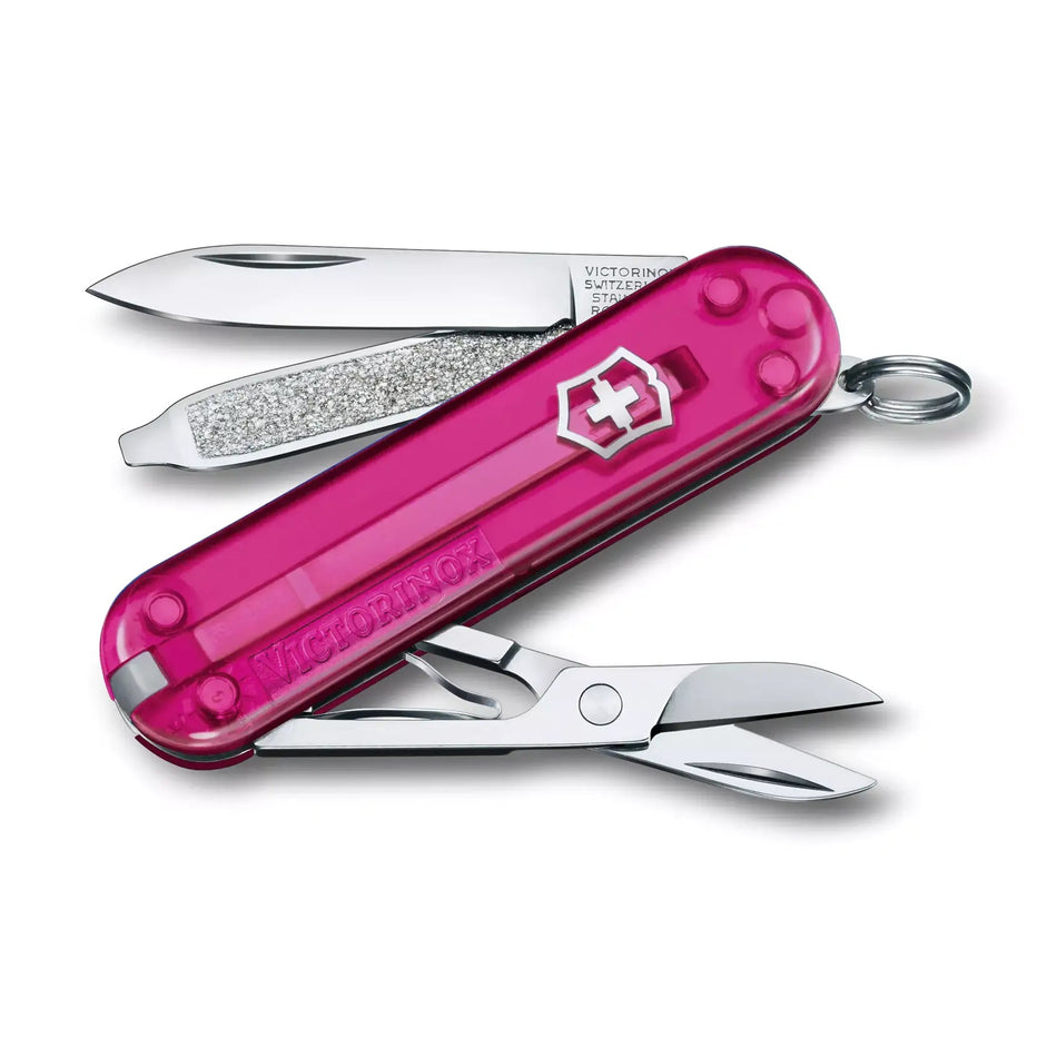 Navaja Classic 7 Usos Rosa Transparente Victorinox
