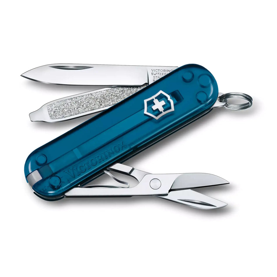 Navaja Classic 7 Usos Azul Transparente Victorinox