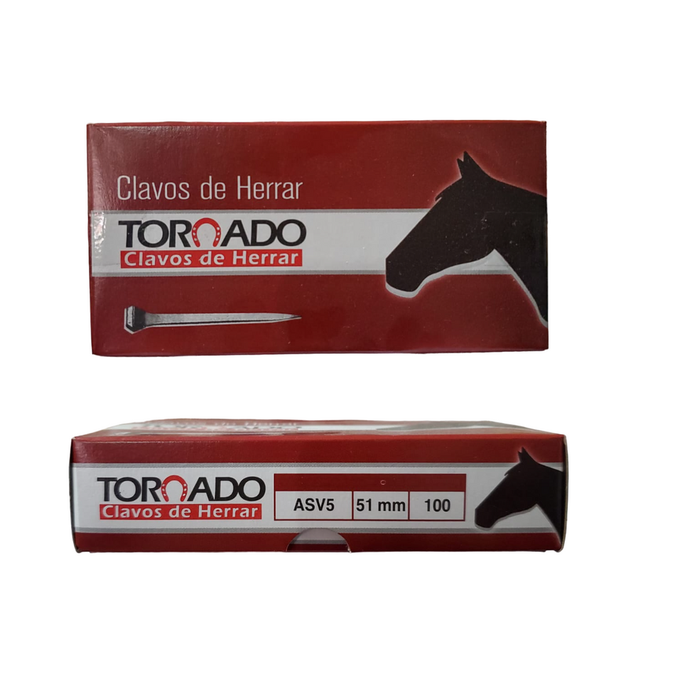 Clavos Para Herrar Caballos N.5 Tornado 200 Piezas 51 Mm