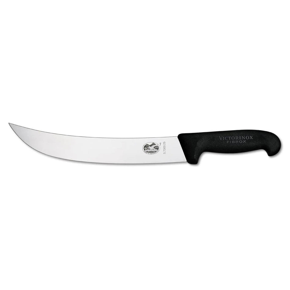 Cuchillo Carnicero Curvo Fibrox 25 Cm Negro Victorinox