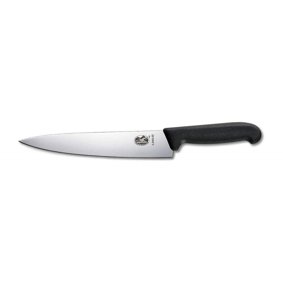 Cuchillo Chef Profesional 22cm Fibrox Negro Victorinox
