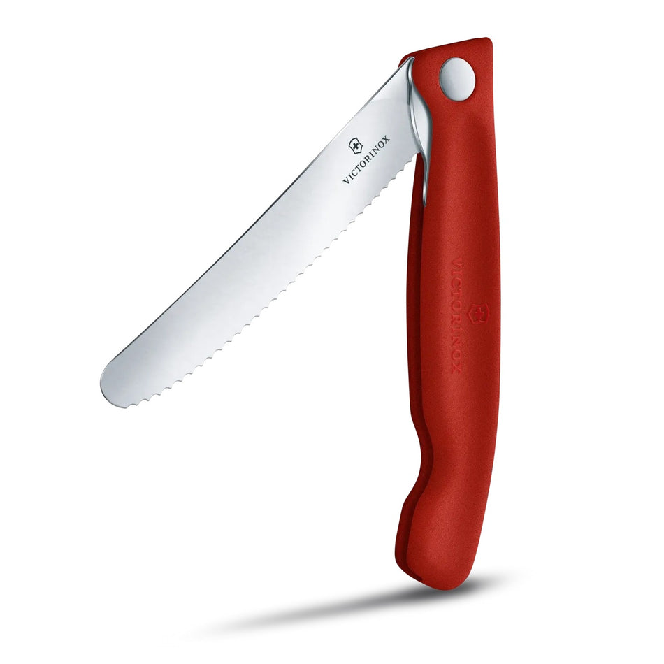Cuchillo Swiss Classic Verduras Rojo Plegable Victorinox