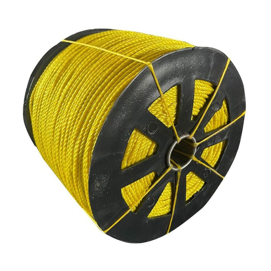 Cuerda Soga Amarilla De Polipropileno 4 Mm Rollo 10 Kg